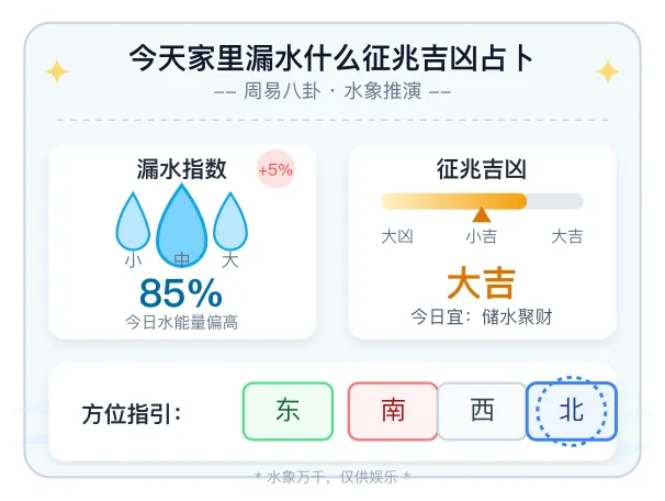 家里漏水征兆