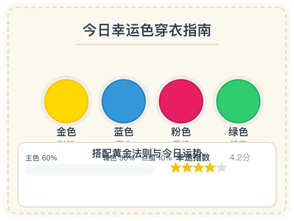 幸运色穿衣