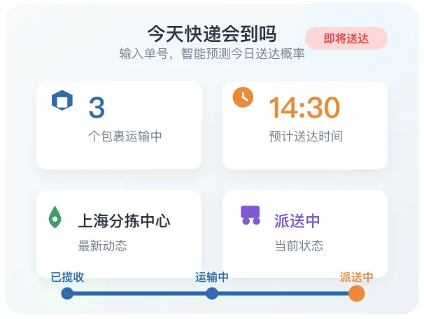 今天快递会到吗收包裹运查询